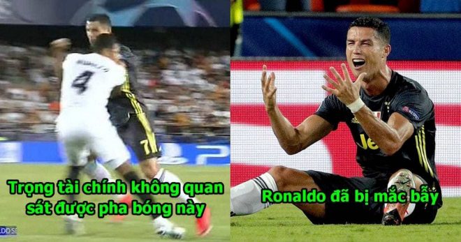 Trọng tài xuất sắc nhất thế giới bênh vực Ronaldo: “Đó là một thẻ  đỏ oan nghiệt, cầu thủ Valencia đã chơi xấu cậu ấy trước”