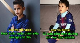 Sinh ra đã “Ngậm thìa vàng” nhưng cuộc sống của 2 quý t.ử nhà Messi và Ronaldo lại khác nhau 1 trời 1 vực như này đây!