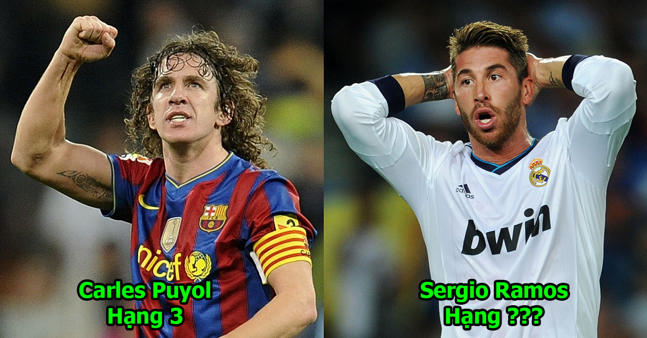 Top 9 trung vệ hay nhất thế giới trong 30 năm qua: Gánh Real còng lưng, Ramos vẫn phải hít khói Puyol!