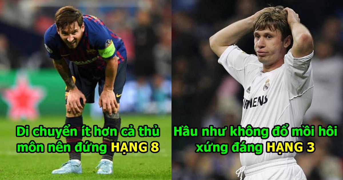 10 cầu thủ “lười biếng” nhất làng bóng đá: Bất ngờ với vị trí của Messi, hạng 1 đã đi vào giai thoại