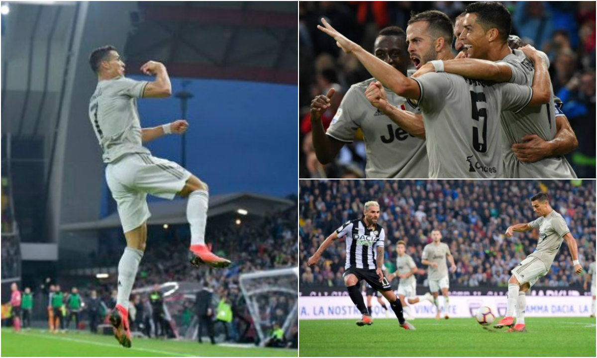 Ronaldo tiếp tục nổ s.ú.n.g, Juve thắng trận thứ 8 liên tiếp tại Serie A, chễm trệ trên ngôi đầu BXH