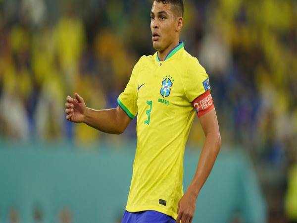 Thiago Silva trong màu áo đội tuyển quốc gia Brasil