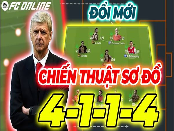 đội bóng sử dụng sơ đồ 4-1-1-4 