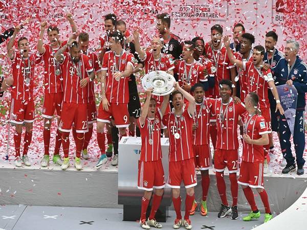 Đội bóng Bayern Munich vô địch Bundesliga bao nhiêu lần Đội bóng Bayern Munich vô địch Bundesliga bao nhiêu lần
